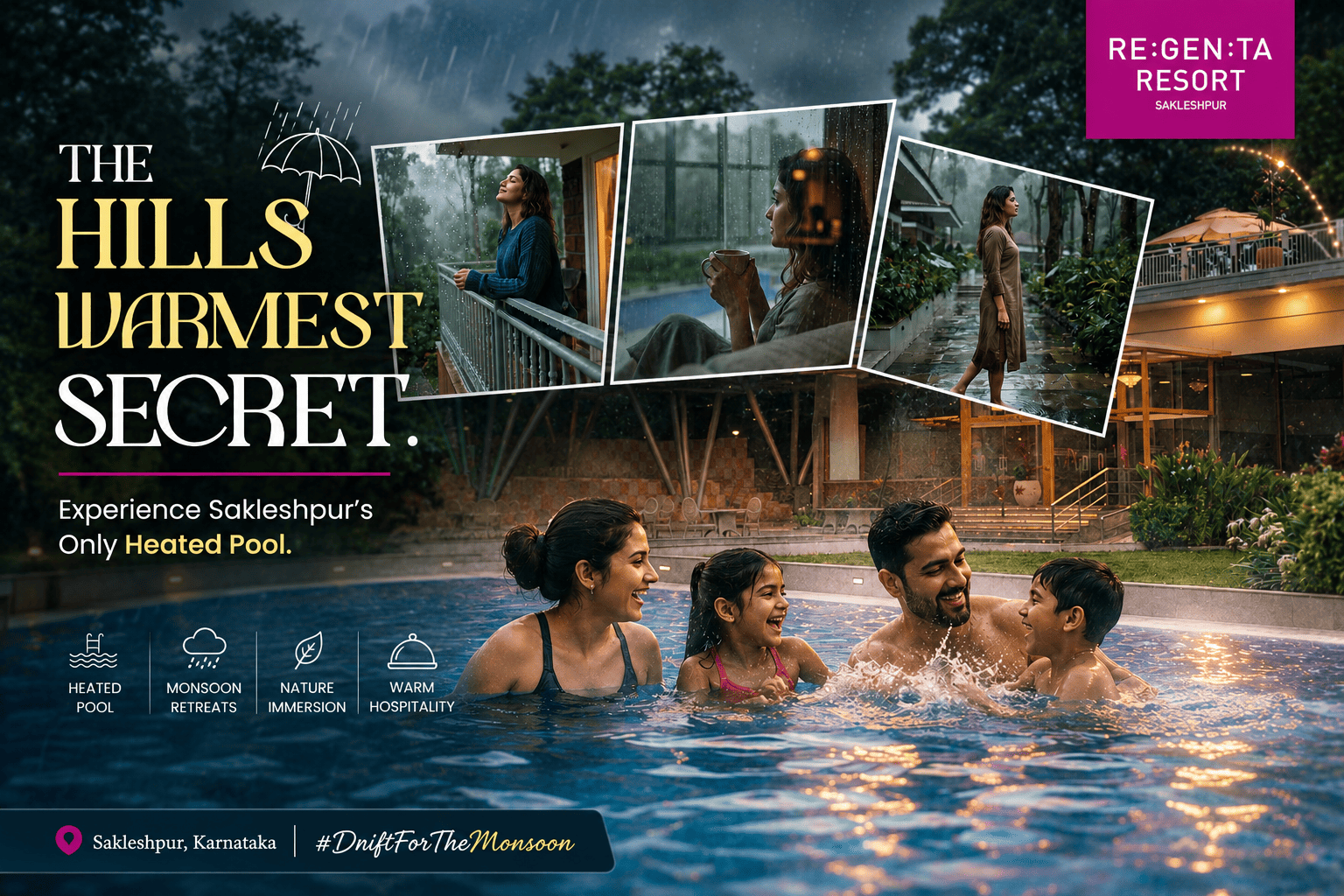 Luxury Resort in Sakleshpur with Heated Swimming Pool