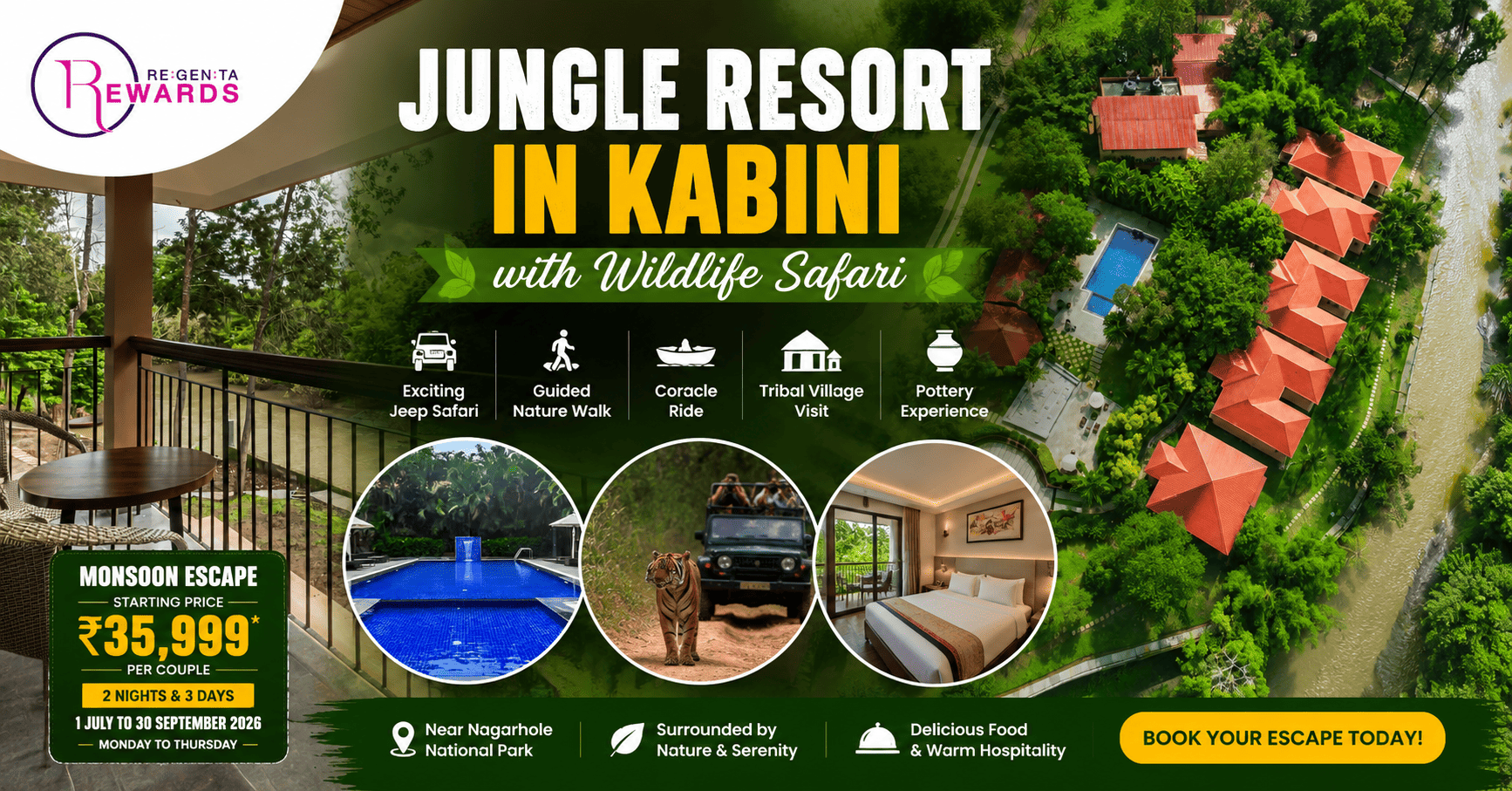 Wildlife Safari at the Best Jungle Resort in Kabini