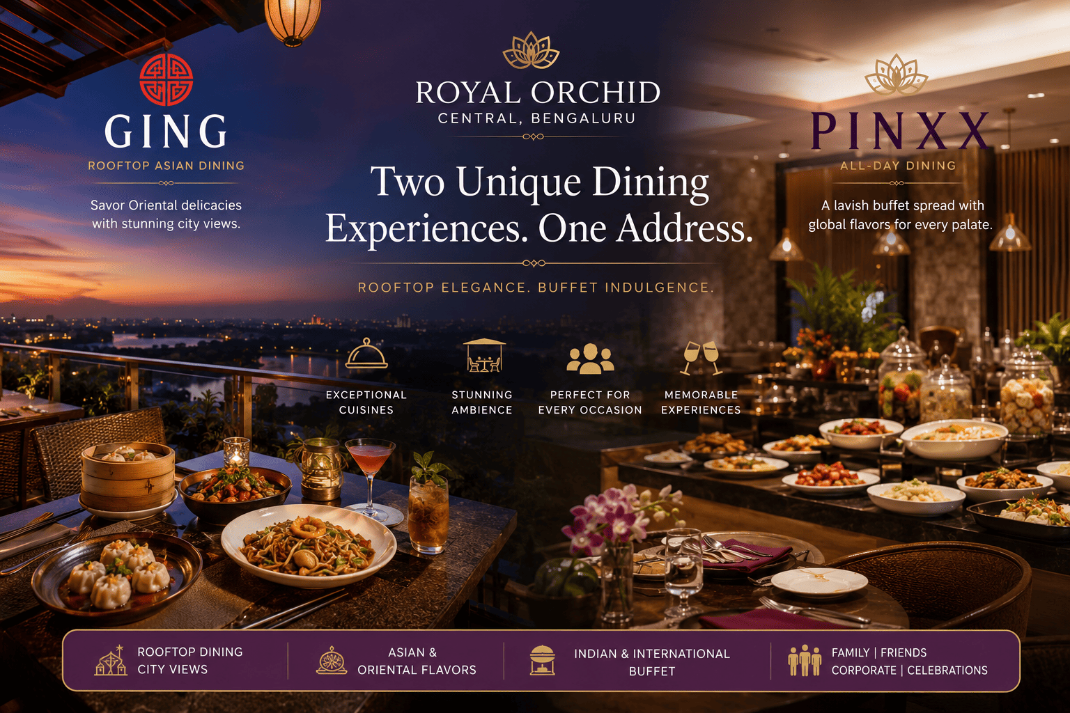 Best Places to Dine on MG Road, Bangalore: Rooftop Dining at GING & Buffet Experience at PINXX