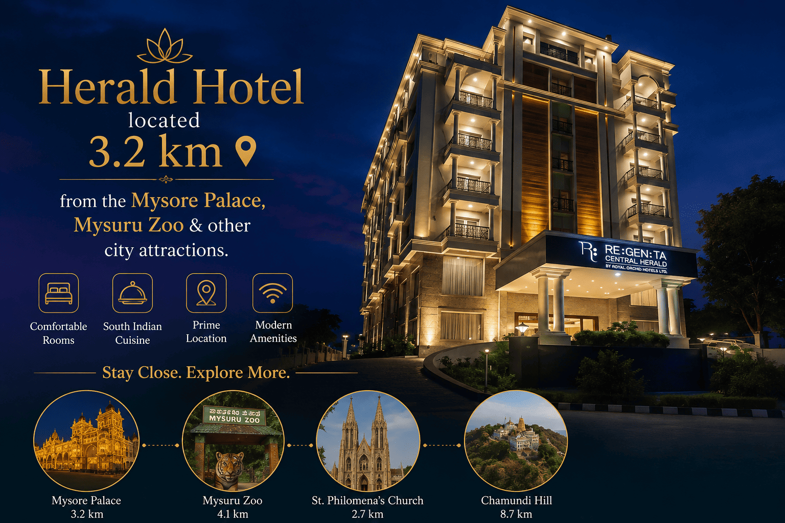 Hotels near Mysore Palace