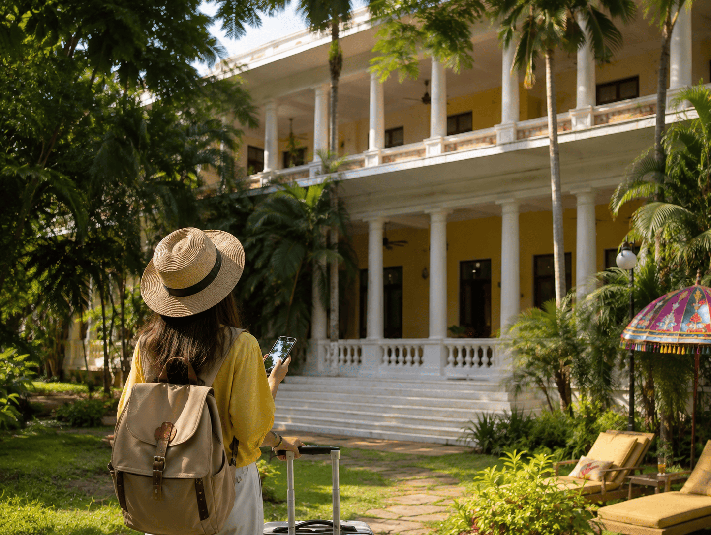 staying in a heritage hotel 