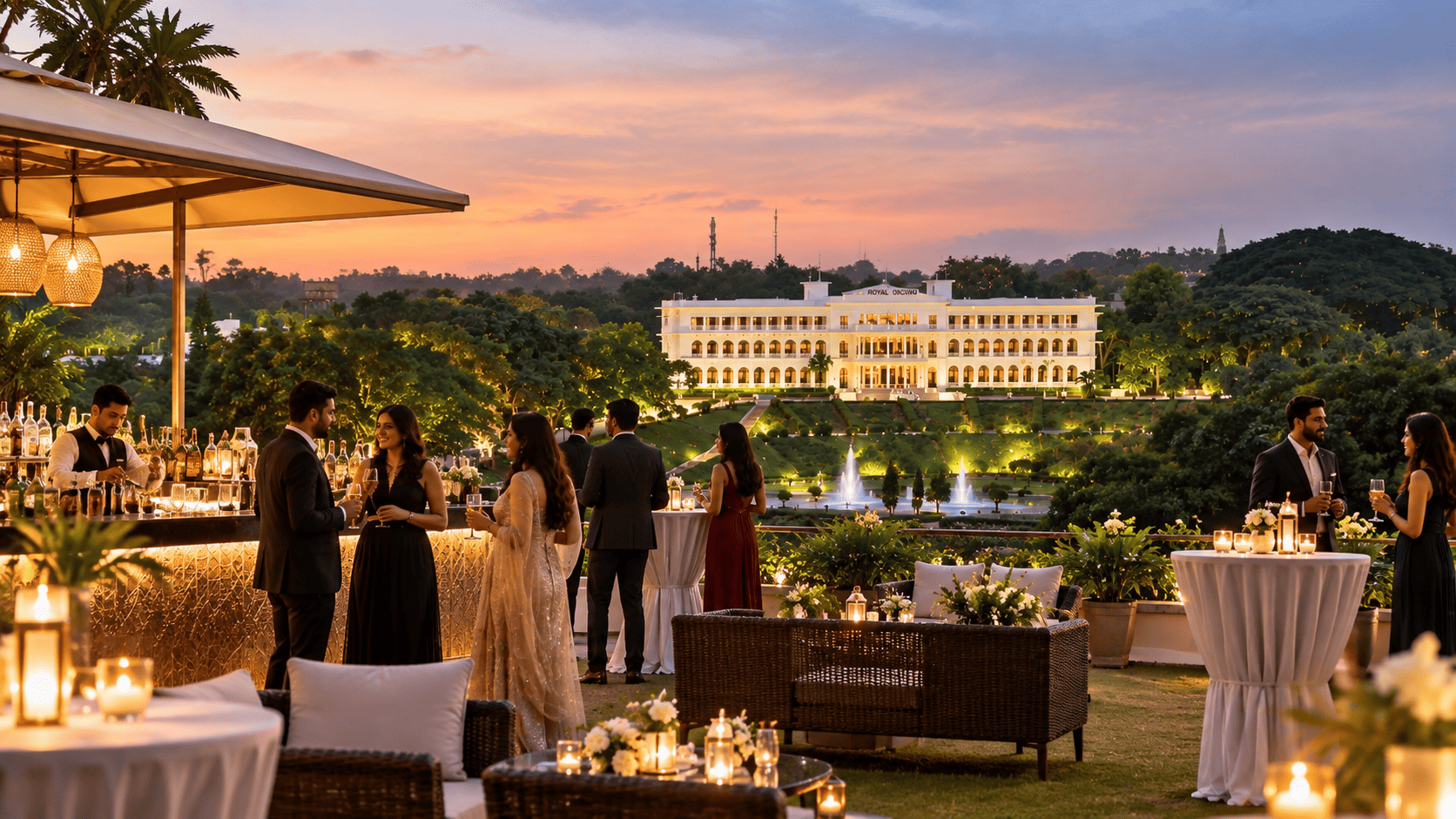 Cocktail Evening Near Brindavan Gardens